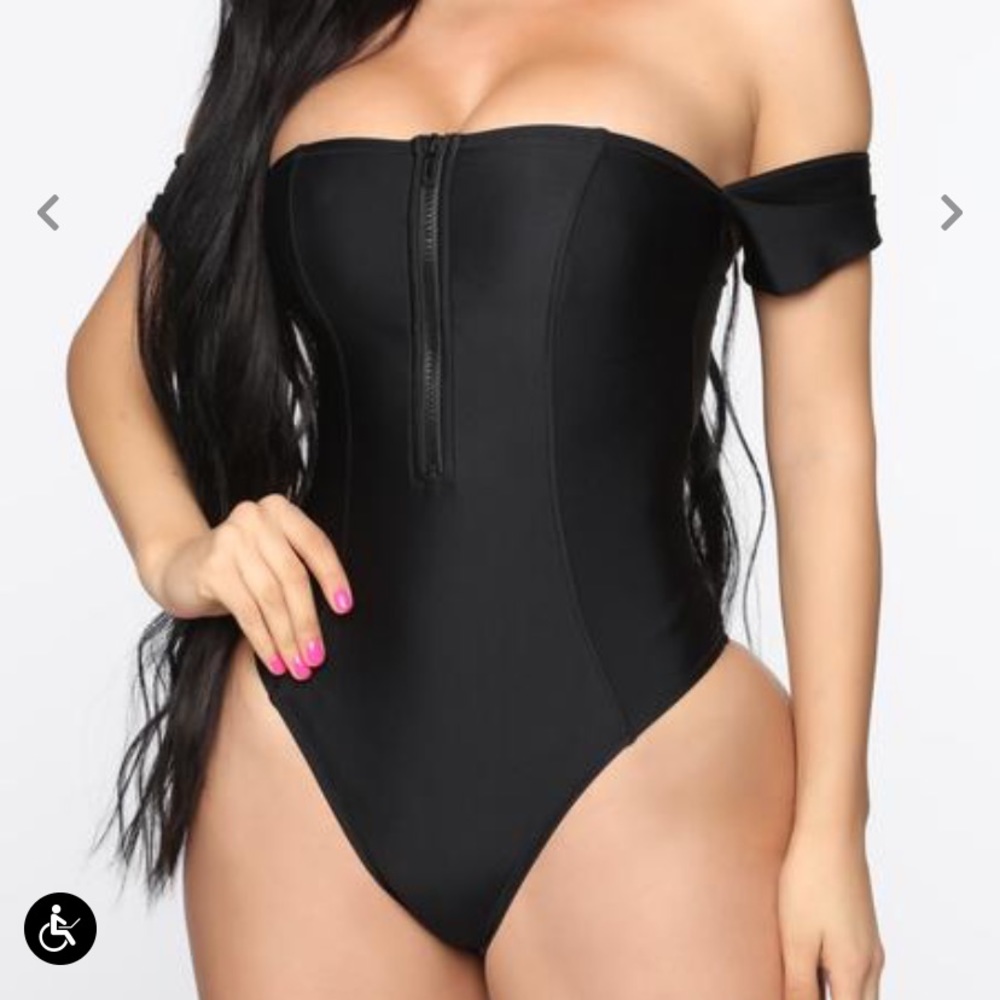 Black Zip It Swimsuit